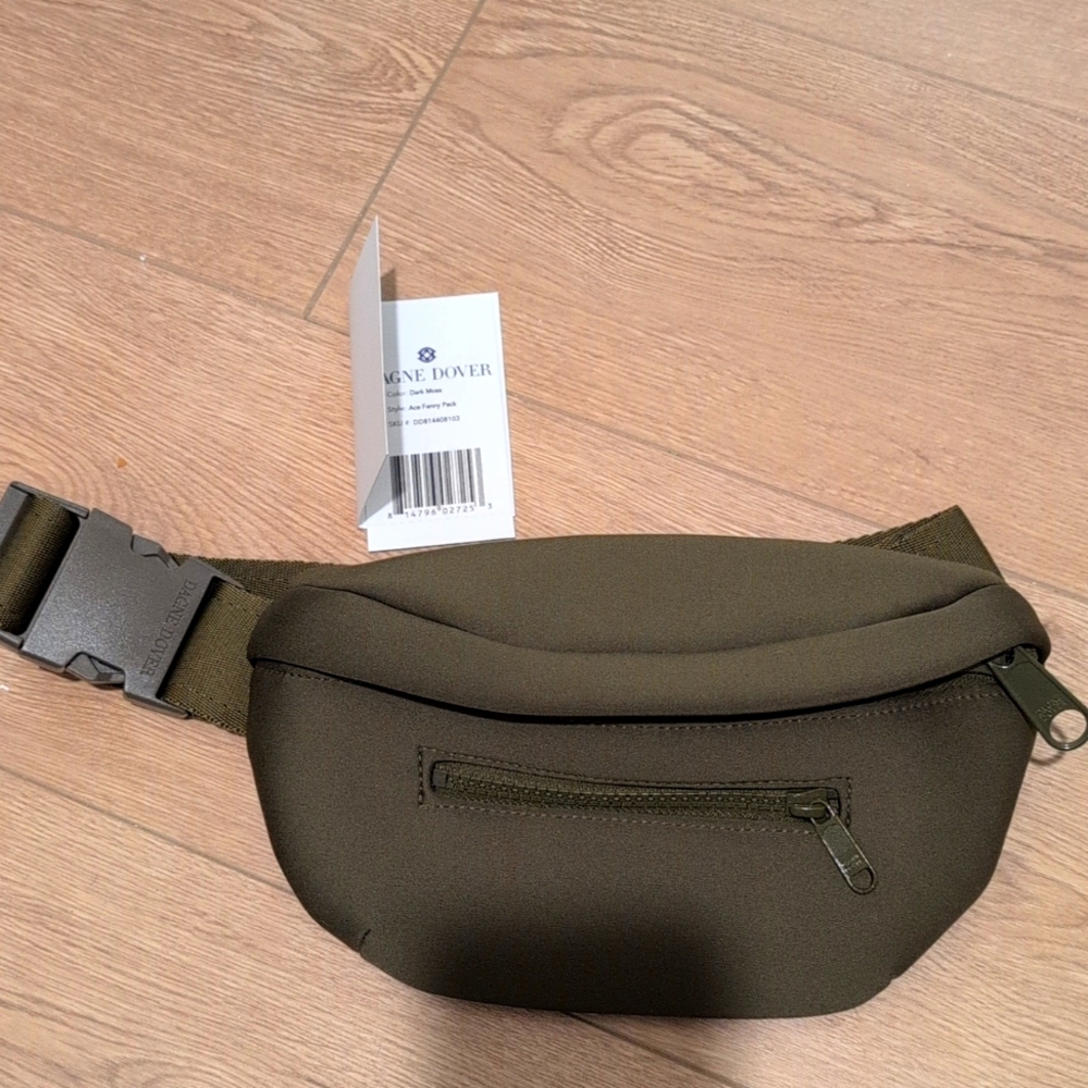 Dagne Dover olive green fanny / crossbody bag